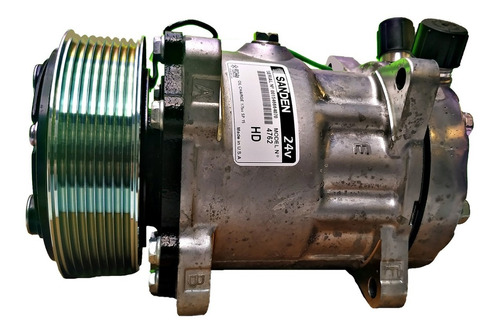 Compressor Sanden 7h15 24v Pv8 119mm Vertical 4762 Original