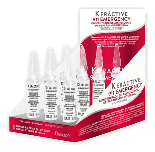  Nutrapel Ampolleta Reconstructive Keractive 911 12amp/15ml