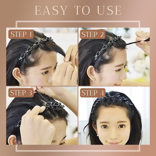 Diademas Para Cabello Mujer, 2p Bandas Para El Cabello Clips