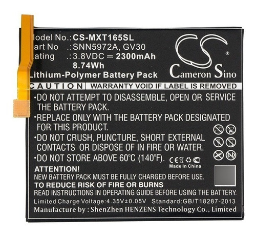 Bateria P/ Motorola Moto Z Xt1650-01  Xt1650-03  Xt1650-05