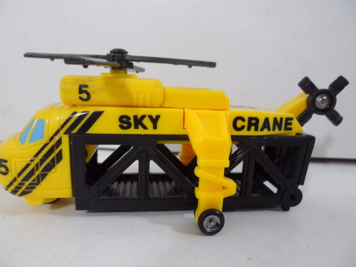 Micro Machines Helicoptero De Rescate Sky Crane 5 Original