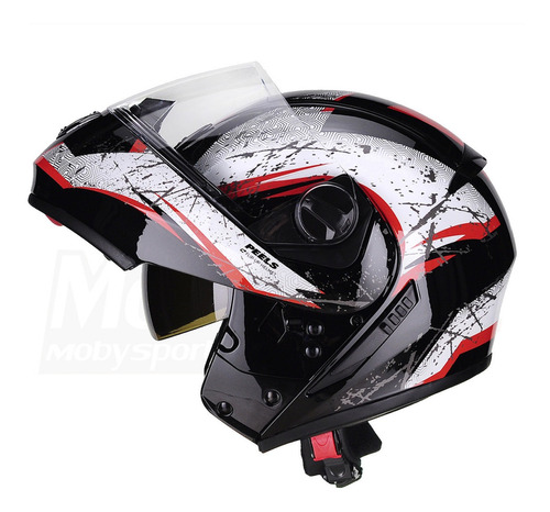 Capacete Articulado Oculos Peels Urban Wolf Vermelho