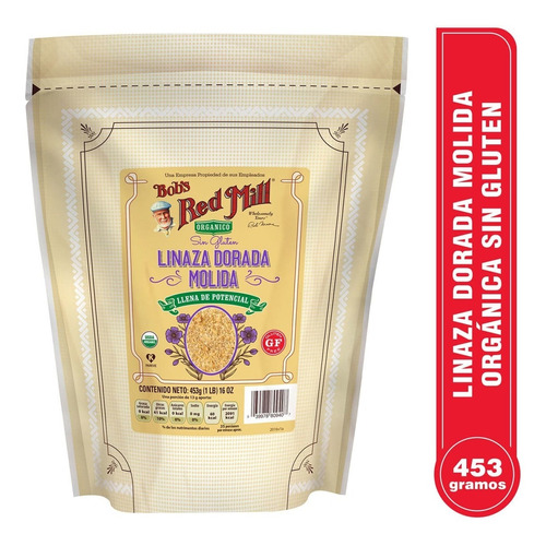 Linaza Bob's Red Mill Orgánica Sin Gluten 453g