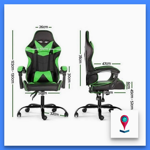 Imagen 4 de 5 de Kolke Gc030 Empoli Silla Gamer Ergonomica Soporte Lumbar