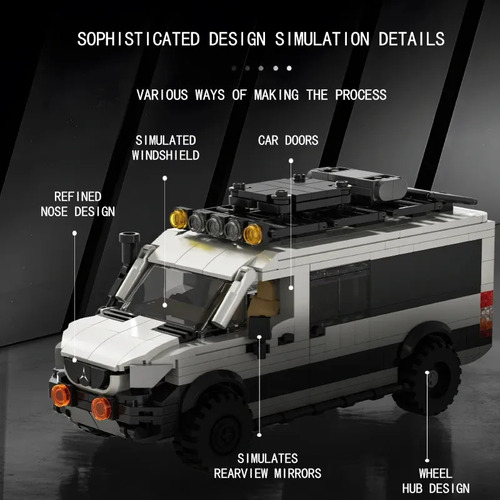 Bloques De Construcción Model Station Wagon Para Acampar, A