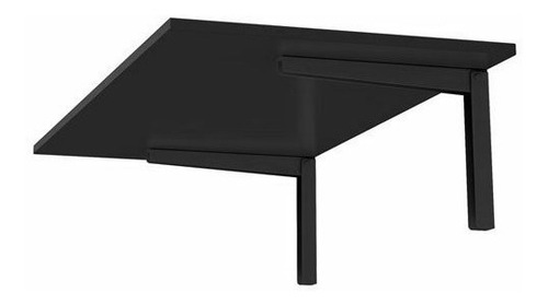 Imagem 2 de 5 de Mesa Dobravel Parede Retrátil Articulada 90x45cm Preta