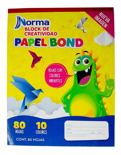 Block Carta Norma Papel Bond 80 Hojas