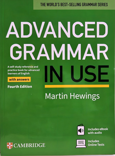 Advanced Grammar in Use with answers 4th Edition de Hewins Martin Editorial Cambridge University Press Tapa Blanda Edición 1 en Inglés 2024