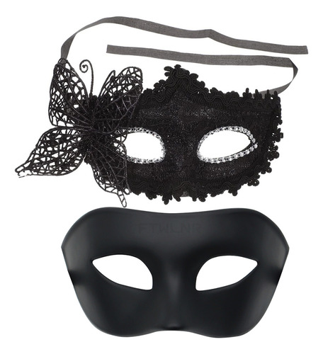 2pz Antifaz De Mariposa Fiesta Másca Pareja Carnaval Cosplay