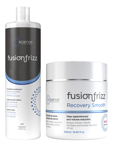 Fusion Frizz Recovery Smooth + Progressiva Orgânica 1 L