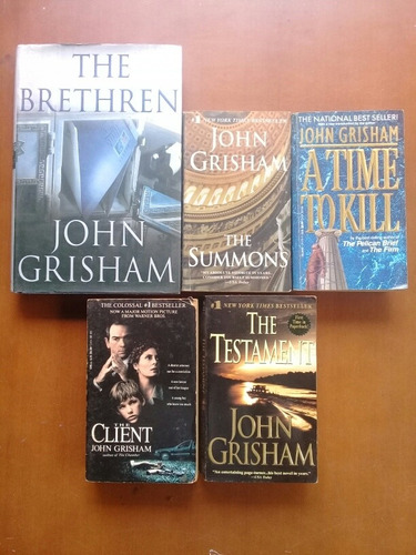 Novelas En Inglés De John Grisham. Tiempo Para Matar Y Más 
