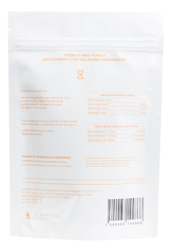 Sesen Pets Snacks Para Perro Con Colageno Sabor Manzana