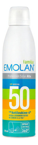 Familia Emolan Proteccion Solar Alta Fps 50 Con Antileukine
