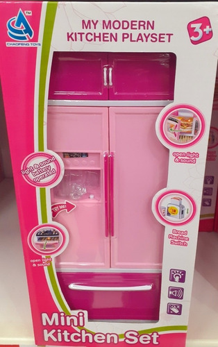 Mini Kitchen Set/ Kit Refrigerador/ Play Set Muñecas Barbie