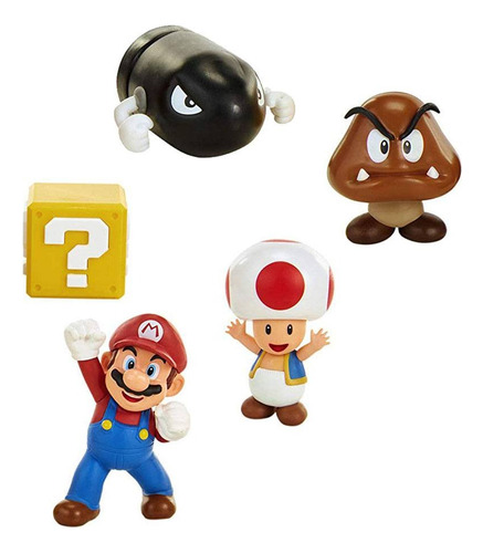 Súper Mario Acorn Plains Figure Set Juguete Nintendo