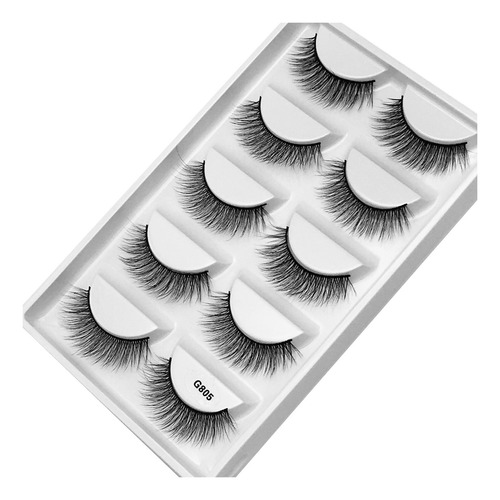 Mink Lashes Real Effective Siberian Mink F^ur Lashes Round L