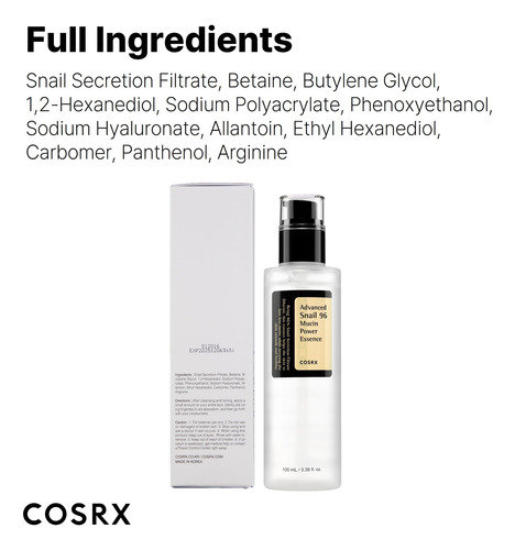 Advanced Snail 96 Mucin Power Essence 100 Ml