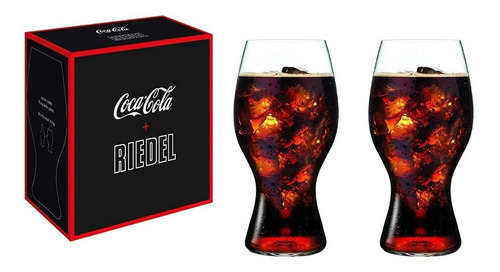 2 Vasos Cristal Riedel Coca Cola Color Transparente