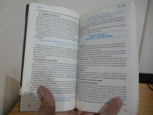 Reglas De Golf Y El Estatuto Del Jugador Aficionado (Usado)