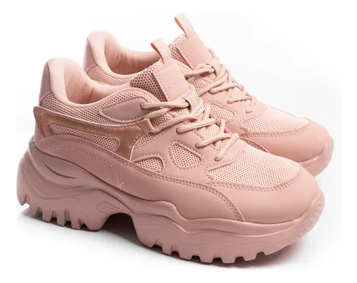 Zapatillas Mujer Con Plataforma Alta Sneakers Liviana Envios