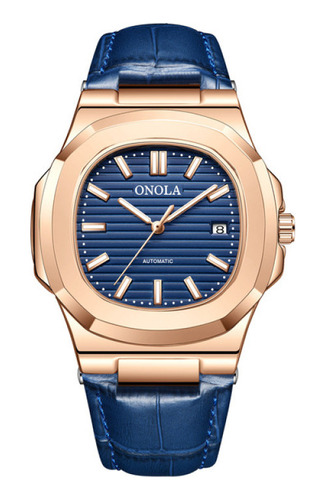 Relojes Luminosos Mecánicos Onola Calendar Color Del Bisel Rose Blue