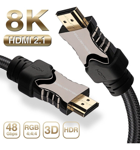 Cable Hdmi 2.1 De Audio Y Vídeo De Sincronización Admite 8k