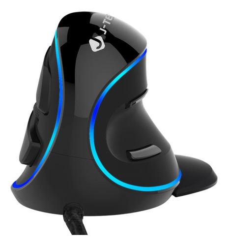 Mouse Usb Vertical Ergonómico Con Cable J-tech Con Sensibili