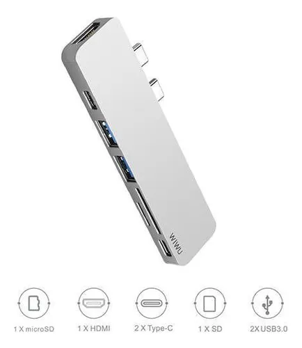 Wiwu T8 Hub Usb-c 7 En 1 Usb 3.0 Hdmi Usb C _ap