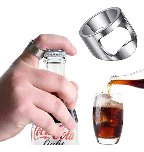 Anillo Abridor De Botellas, Herramienta Creativa Y Versátil