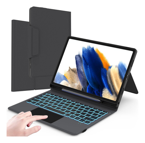 B Funda Con Teclado For Galaxy Tab A8 Negra