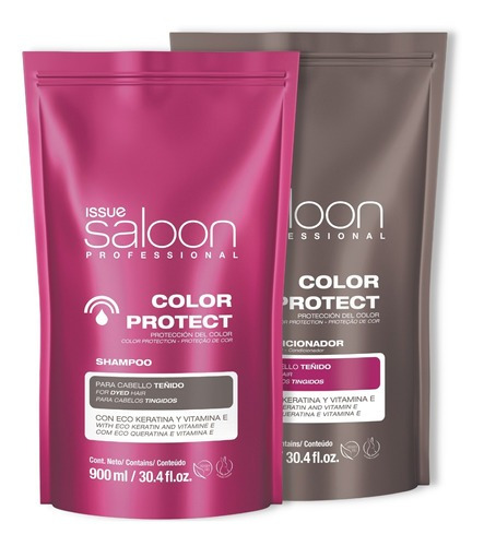 Issue Saloon Shampoo + Acondicionador Color Protect X 900 Ml