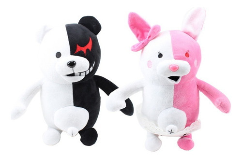2pcs Danganronpa Monomi Monokuma Muñeca Peluche Juguete 25cm