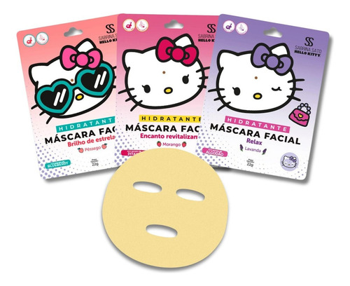 Máscara Facial Morango Sabrina Sato Hello Kitty