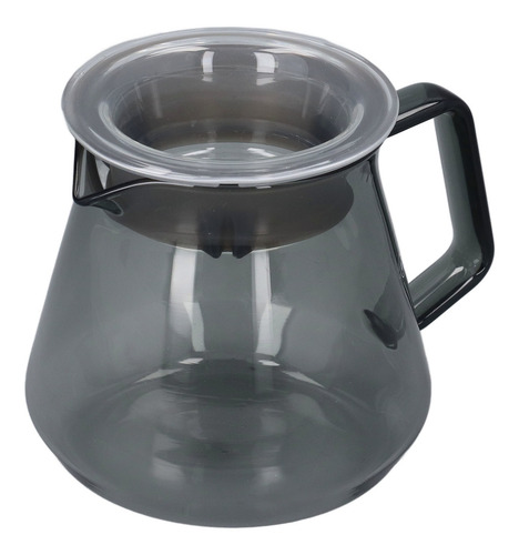 Cafetera De Vidrio De Borosilicato Gris Galvanizado Con Alto