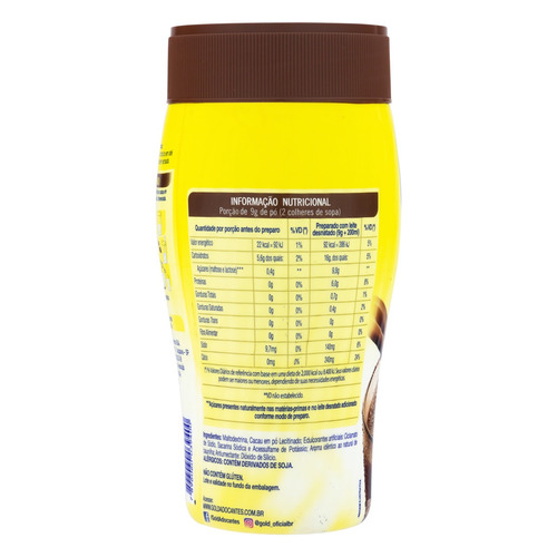 Imagem 3 de 3 de Cacau em pó Gold Premium Sweet sem glúten pote 200 g