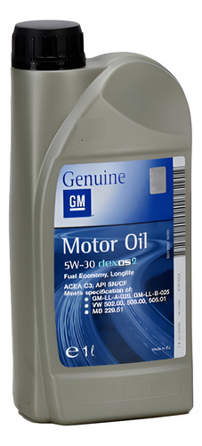 Aceite Gm 5w-30 (api Sn/cf Acea C3 Dpf) Bidon 1 Litro