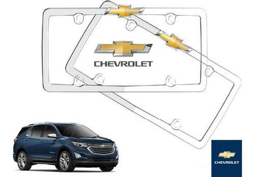Par Porta Placas Chevrolet Traverse 2019 Original