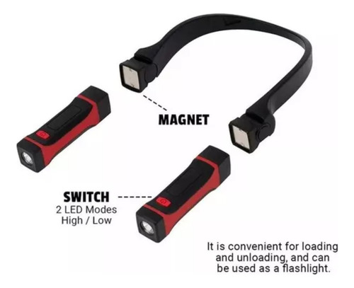 Nuevo Linterna Led Recargable Con Iluminación For El Cuello