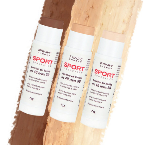 Pink Cheeks Bianeres Corretivo Bastão Sport Fps40 Fpuva30 7g
