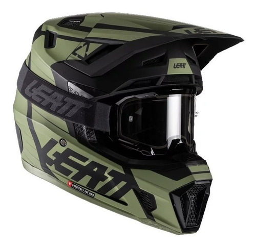 Capacete Leatt Moto 7.5 Com Óculos - Cactus Motocross