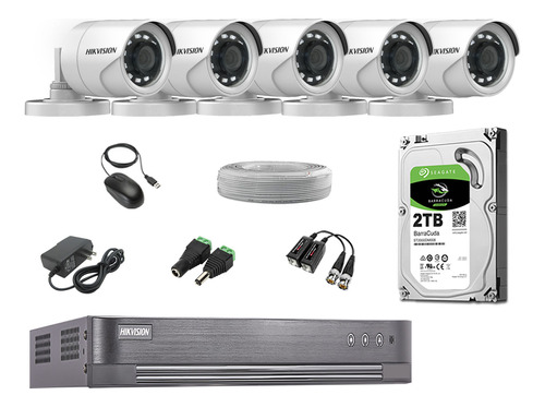 Cámaras Seguridad Exterior Kit 5 Hd 720p + Disco 2tb P2p