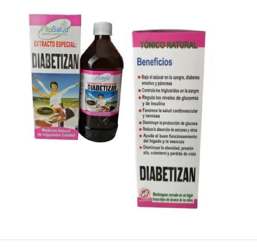 Diabetizan Extracto Hierbas Naturales Baja El Azucar 500 Ml.