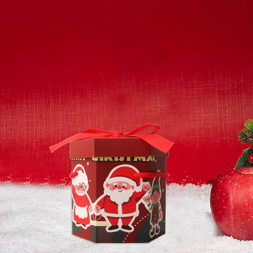 3 Caja De Regalo De Navidad, Contenedor De Dulces Para Las