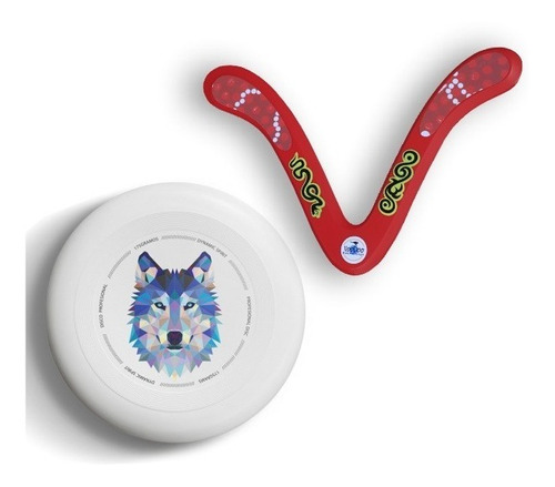 Boomerang Voodoo Aussie + Frisbee Pro Diestro Combo Exterior