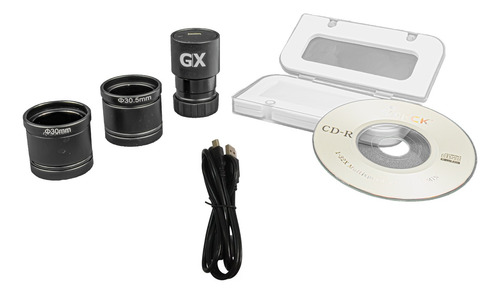 Microscópio Trinocular 2000x Acromatico C/ Câmera 2mp Usb