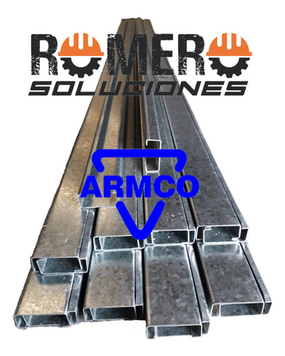Perfil Galvanizado Tipo C De 100 X 44 X 6 Metros X 1.5mm