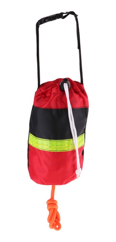 Bolsa De Tiro Bolsa 21 Metros Cuerda Reflectante Rojo Negro Bolsa De Tiro Bolsa 21 Metros Cuerda Reflectante Rojo Negro