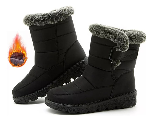 Botas De Nieve Impermeables Para Mujer En Tres Colores