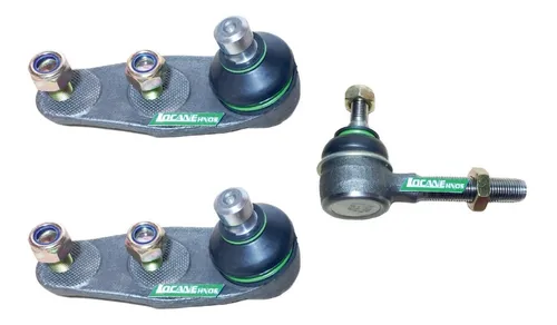 Kit 2 Rotulas + Extremo Macho Vw Gol Power Dir Mec Ind Arg