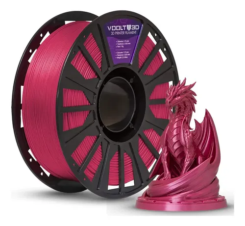 Filamento Pla Vermelho Marsala Bordô 1kg ara Imprimir Peças 3D Impressão 3D Cor Vinho Premium Impressoras 3D Produto Brasileiro